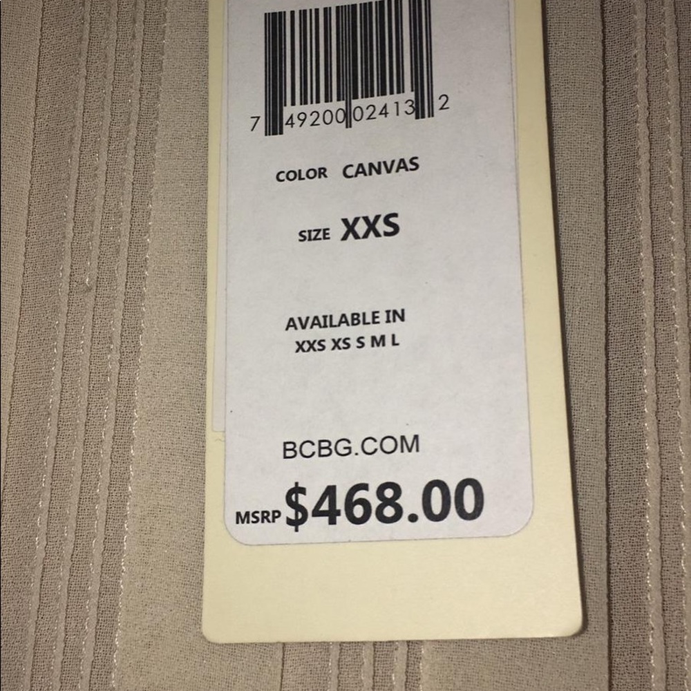 BCBG BRAND NEW WT 100% silk dress